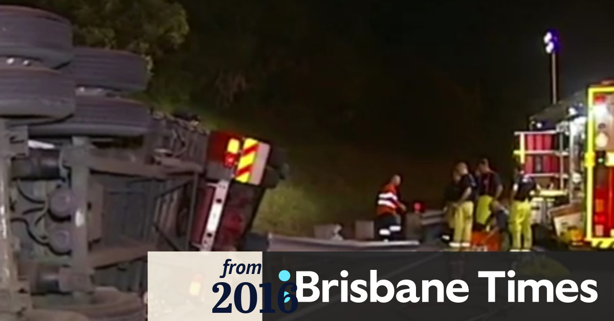 Brisbane traffic Delays on Pacific Motorway clearing after fatal truck